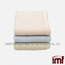 Роскошное трикотажное китайское одеяло в рубчик из тонкого кашемира